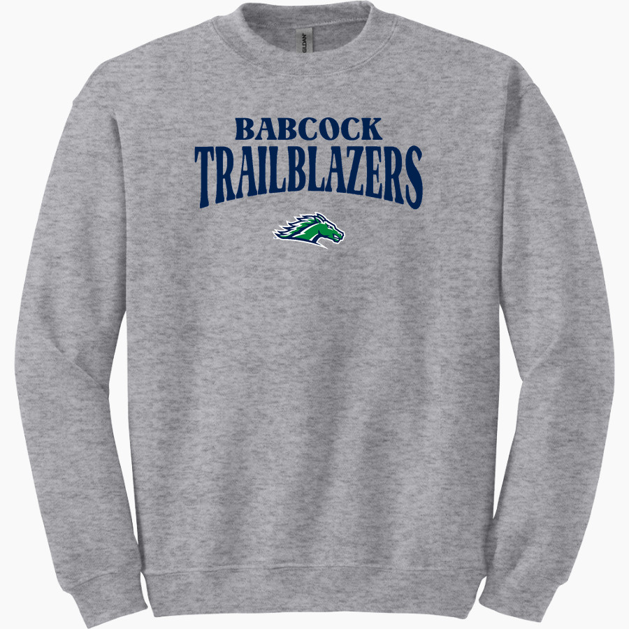 Babcock Trailblazers <span class="pdp-name-mascot">Babcock High School Trailblazers</span> Gildan Adult Heavy Blend Crewneck Sweatshirt