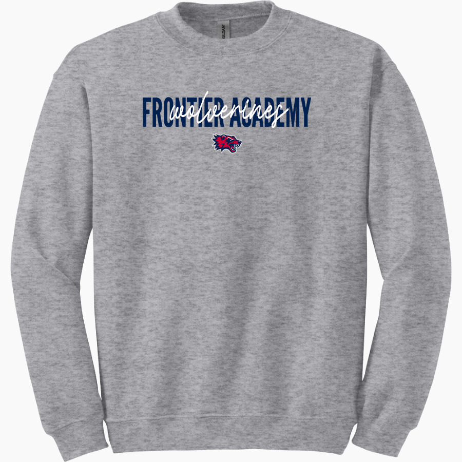 Frontier Academy Wolverines <span class="pdp-name-mascot">Frontier Academy Wolverines</span> Gildan Adult Heavy Blend Crewneck Sweatshirt