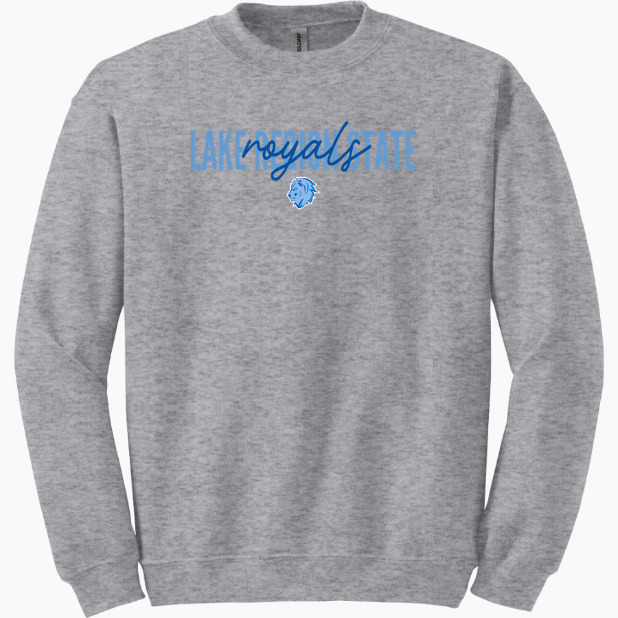Lake Region State Royals Gildan Adult Heavy Blend Crewneck Sweatshirt