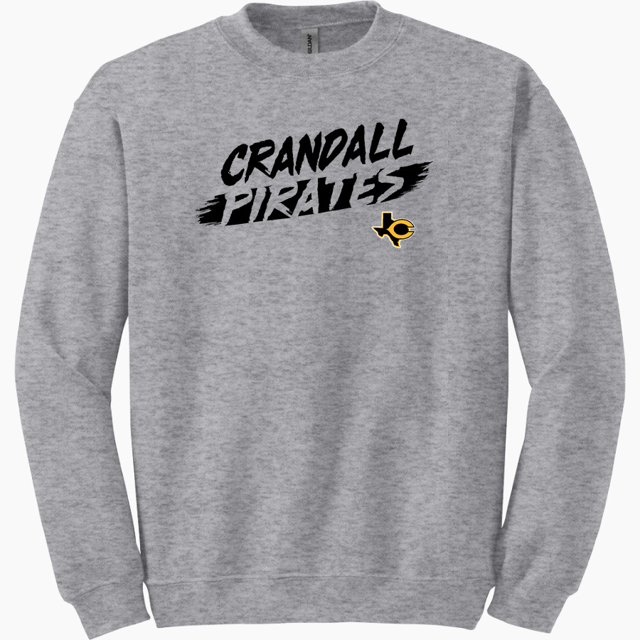 CRANDALL HIGH SCHOOL PIRATES Gildan Adult Heavy Blend Crewneck Sweatshirt