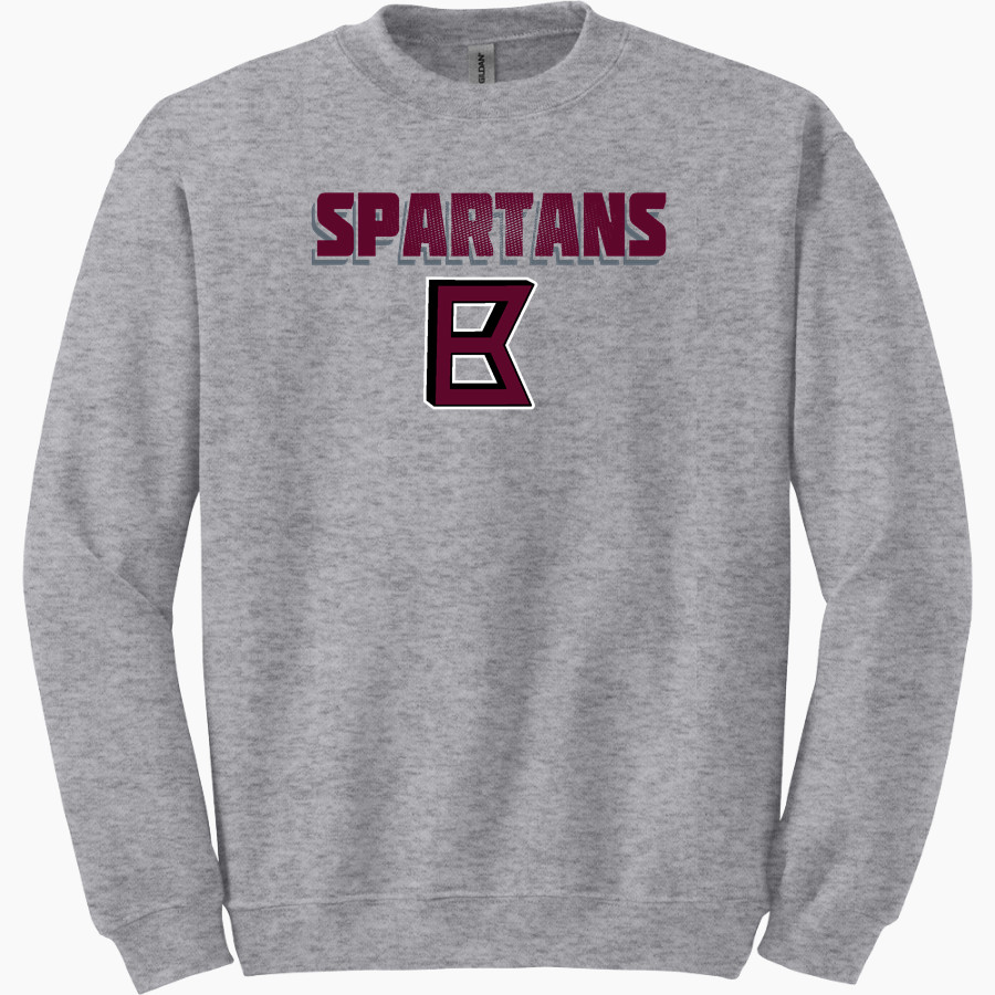 BERTHOUD HIGH SCHOOL SPARTANS <span class="pdp-name-mascot">BERTHOUD SPARTANS</span> Gildan Adult Heavy Blend Crewneck Sweatshirt