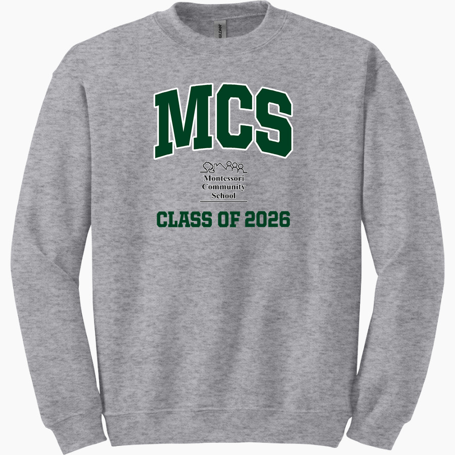 MCS Mustangs Sideline Store Gildan Adult Heavy Blend Crewneck Sweatshirt