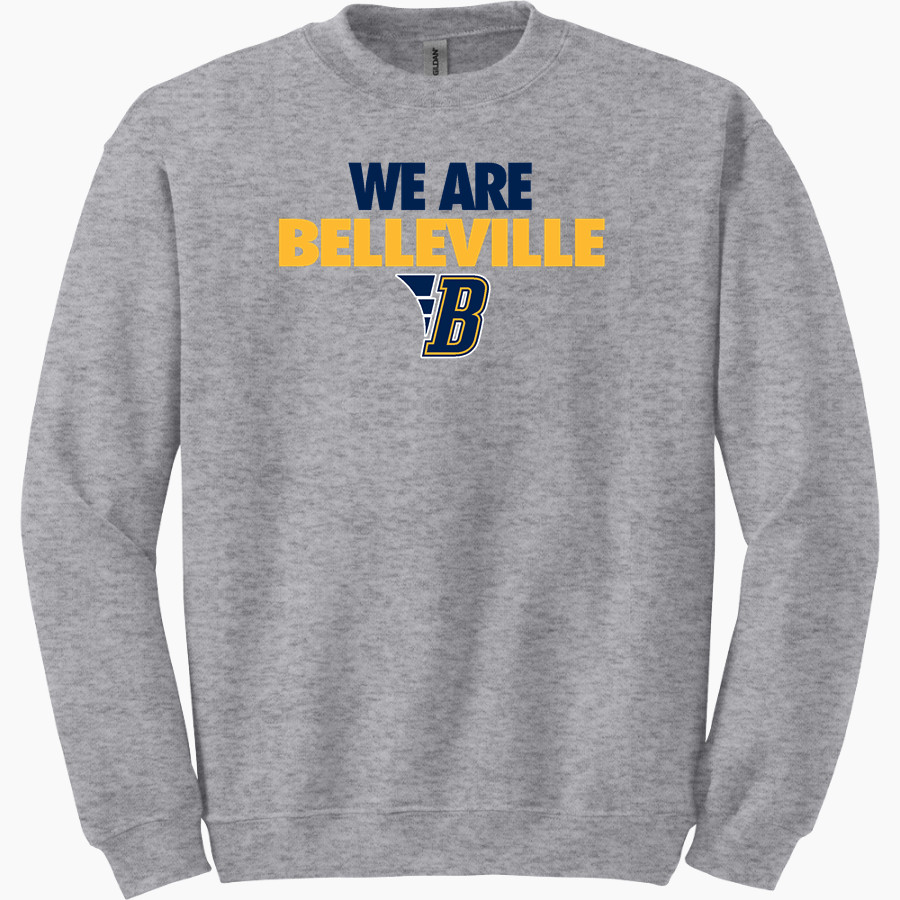 BELLEVILLE HIGH SCHOOL WILDCATS <span class="pdp-name-mascot">BELLEVILLE WILDCATS</span> Gildan Adult Heavy Blend Crewneck Sweatshirt