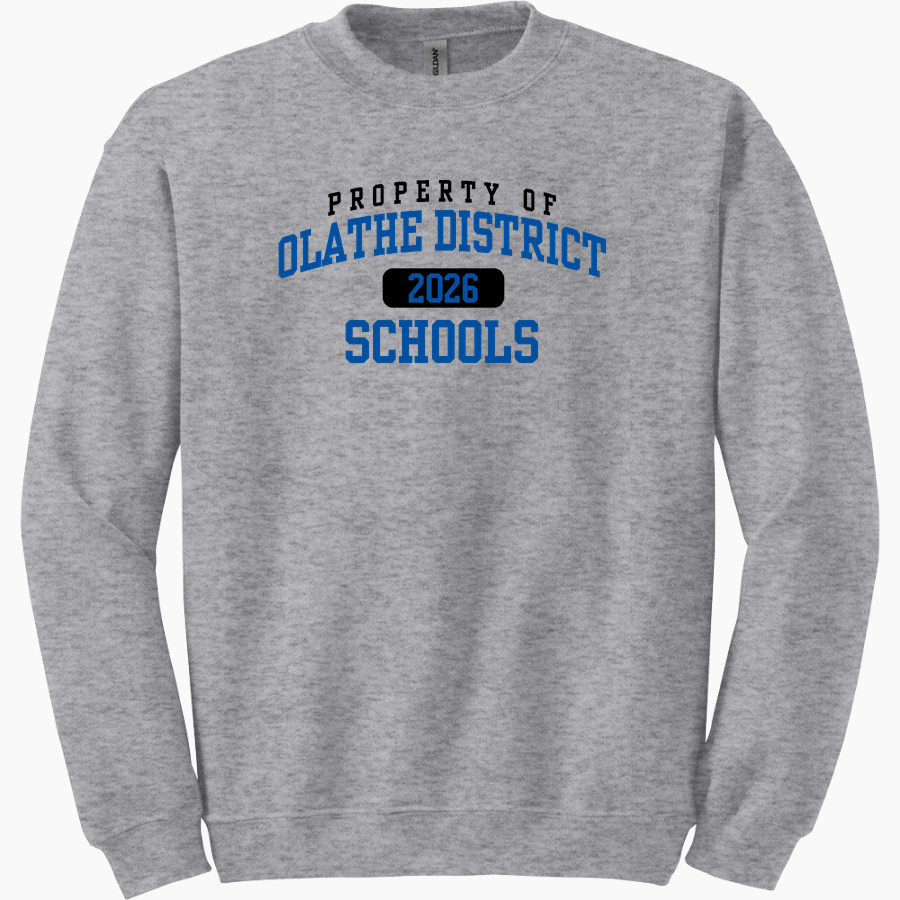 Olathe District Schools School District <span class="pdp-name-mascot">Olathe District S School District</span> Gildan Adult Heavy Blend Crewneck Sweatshirt