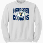 Corpus Christi Cougars Gildan Adult Heavy Blend Crewneck Sweatshirt Front Thumbnail