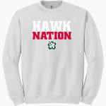 APIS Hawks <span class="pdp-name-mascot">Asia Pacific International GreenHawks</span> Gildan Adult Heavy Blend Crewneck Sweatshirt Front Thumbnail