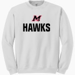 MYRTLE HIGH SCHOOL HAWKS Gildan Adult Heavy Blend Crewneck Sweatshirt Front Thumbnail