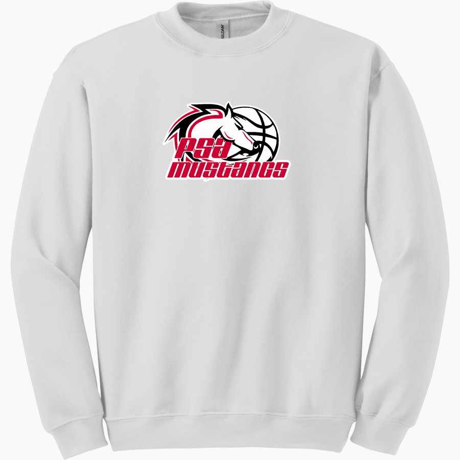 PSA Mustangs official sideline store <span class="pdp-name-mascot">PUTNAM SCIENCE ACADEMY Mustangs</span> Gildan Adult Heavy Blend Crewneck Sweatshirt