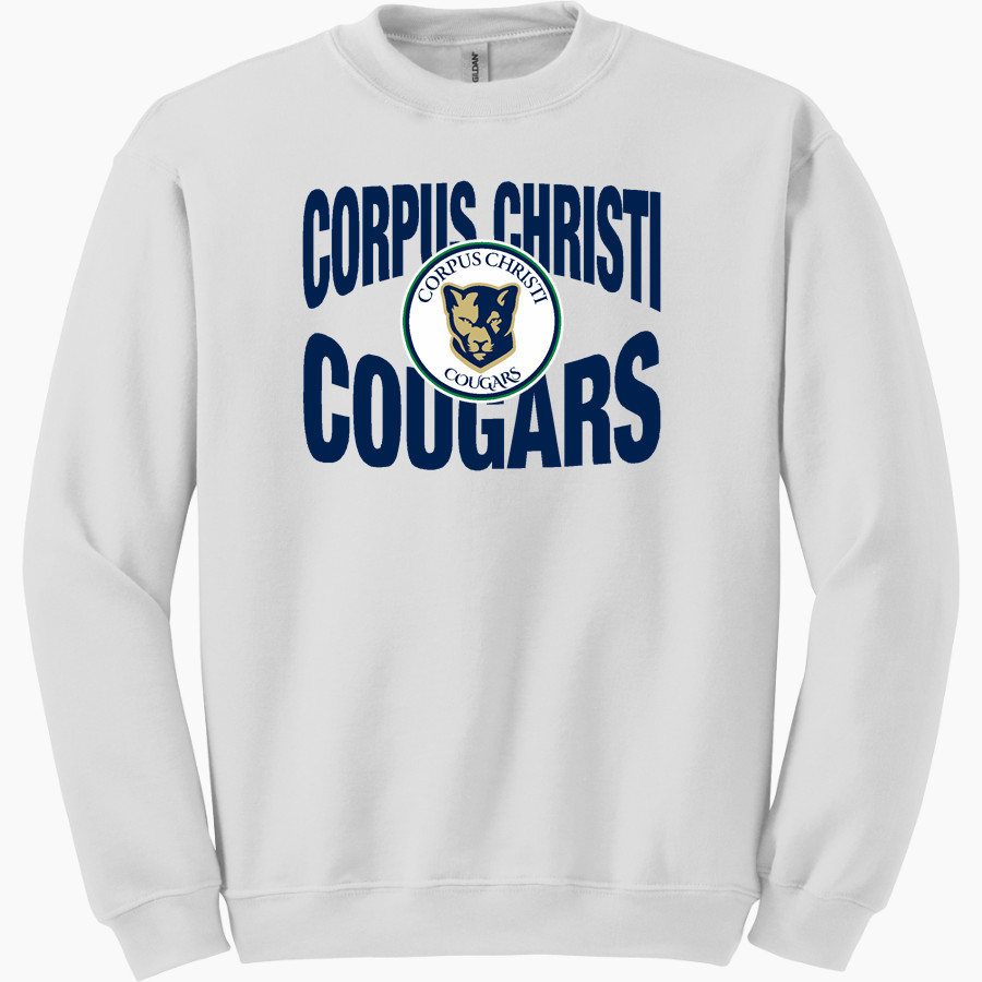 Corpus Christi Cougars Gildan Adult Heavy Blend Crewneck Sweatshirt