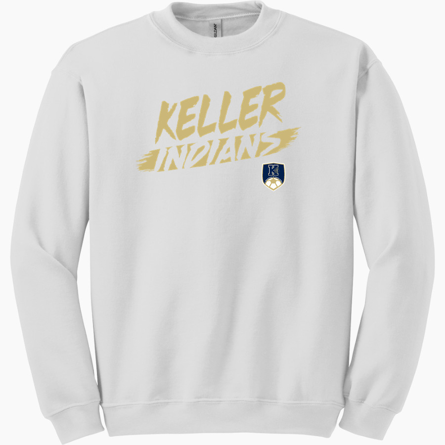 KELLER HIGH SCHOOL INDIANS <span class="pdp-name-mascot">KELLER INDIANS</span> Gildan Adult Heavy Blend Crewneck Sweatshirt
