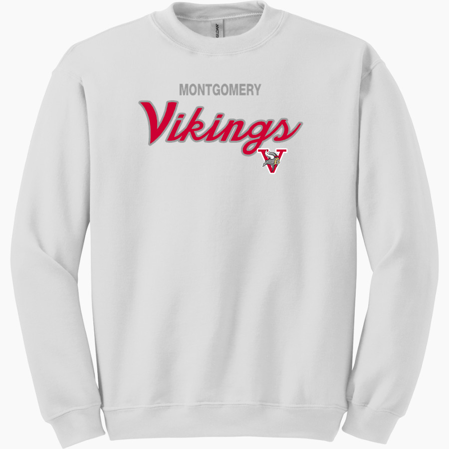 Montgomery Vikings Gildan Adult Heavy Blend Crewneck Sweatshirt
