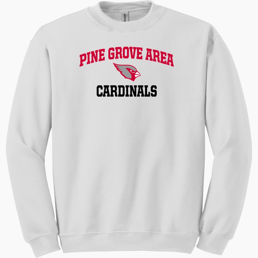 Pine Grove Area Cardinals <span class="pdp-name-mascot">Pine Grove Area Cardinals</span> Gildan Adult Heavy Blend Crewneck Sweatshirt
