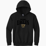 WODEN HIGH SCHOOL EAGLES <span class="pdp-name-mascot">WODEN EAGLES</span> Gildan Youth Heavy Blend Hoodie Front Thumbnail