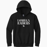 Lomega Raiders <span class="pdp-name-mascot">Lomega Raiders</span> Gildan Youth Heavy Blend Hoodie Front Thumbnail