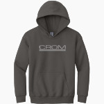 CROM 0 <span class="pdp-name-mascot">CROM Corp</span> Gildan Youth Heavy Blend Hoodie Front Thumbnail
