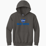Whitefish Bay Blue Dukes Gildan Youth Heavy Blend Hoodie Front Thumbnail