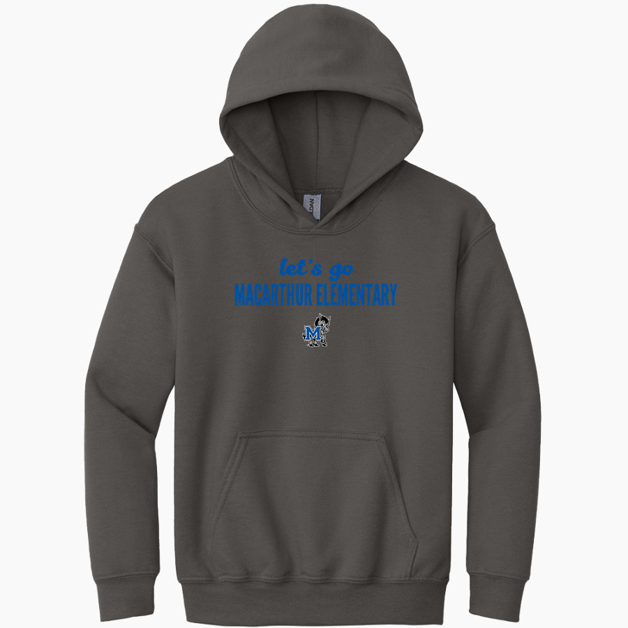 MacArthur Elementary Mustangs <span class="pdp-name-mascot">McArthur Elementary</span> Gildan Youth Heavy Blend Hoodie