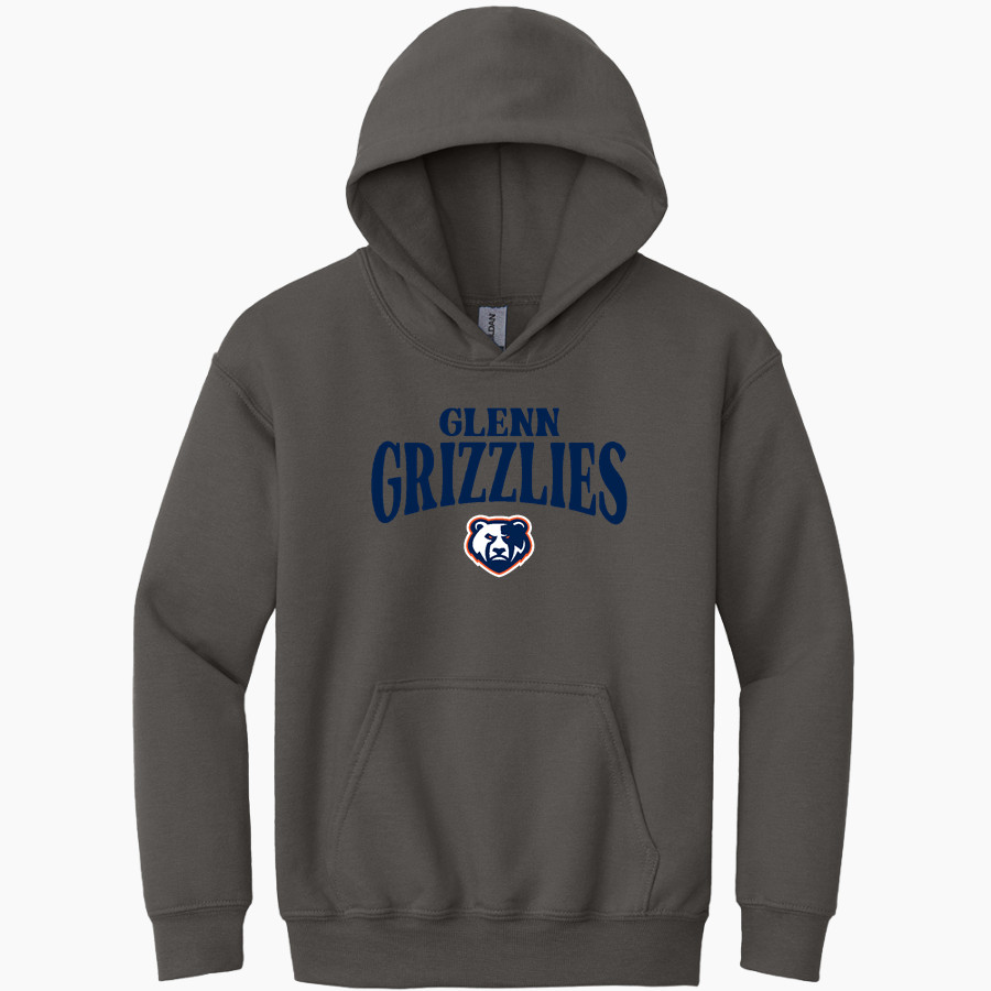 Glenn Grizzlies <span class="pdp-name-mascot">Tom Glenn Grizzlies</span> Gildan Youth Heavy Blend Hoodie