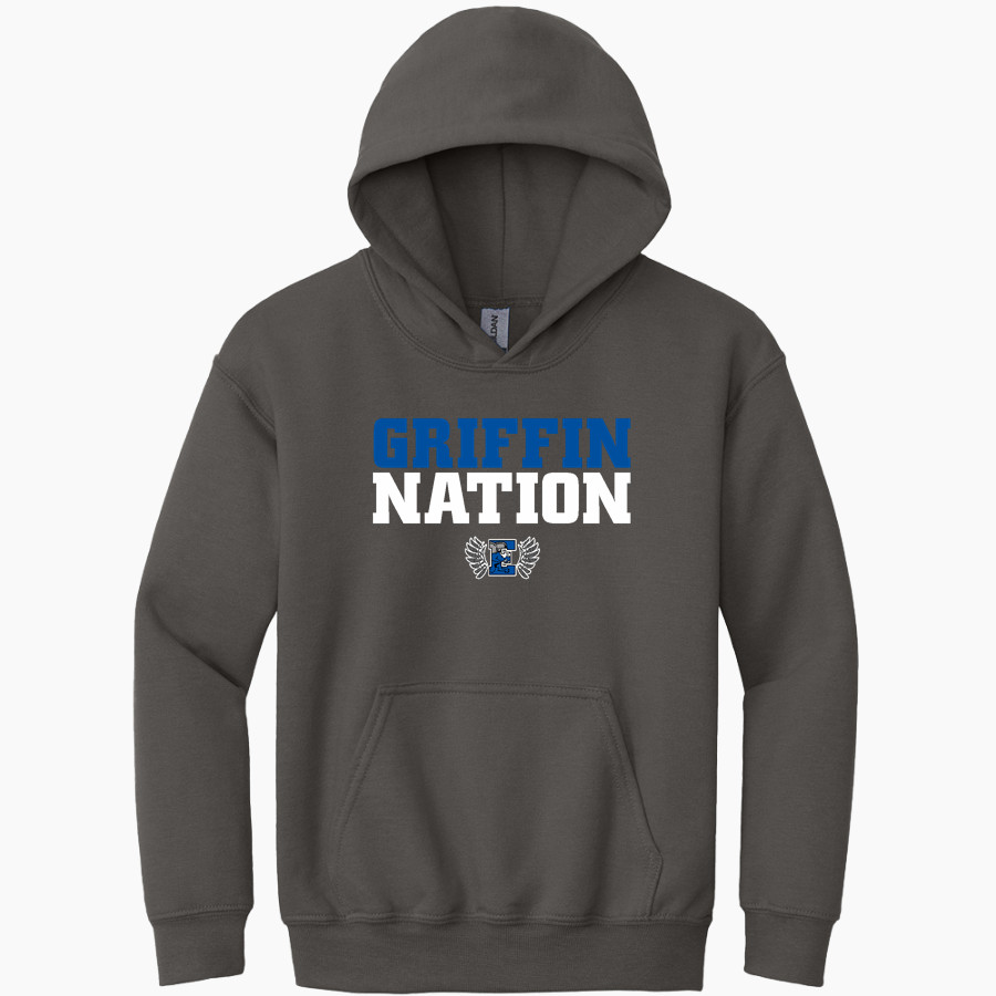 Lincoln-Way East Griffins <span class="pdp-name-mascot">Lincoln Way East High School Griffins</span> Gildan Youth Heavy Blend Hoodie