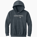 Legends Baseball Legends <span class="pdp-name-mascot">Legends Baseball Legends</span> Gildan Youth Heavy Blend Hoodie Front Thumbnail