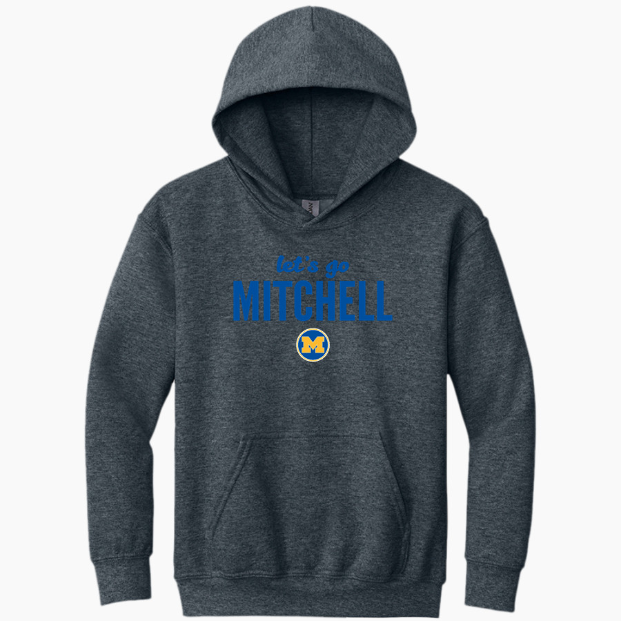 Mitchell Bluejackets Gildan Youth Heavy Blend Hoodie