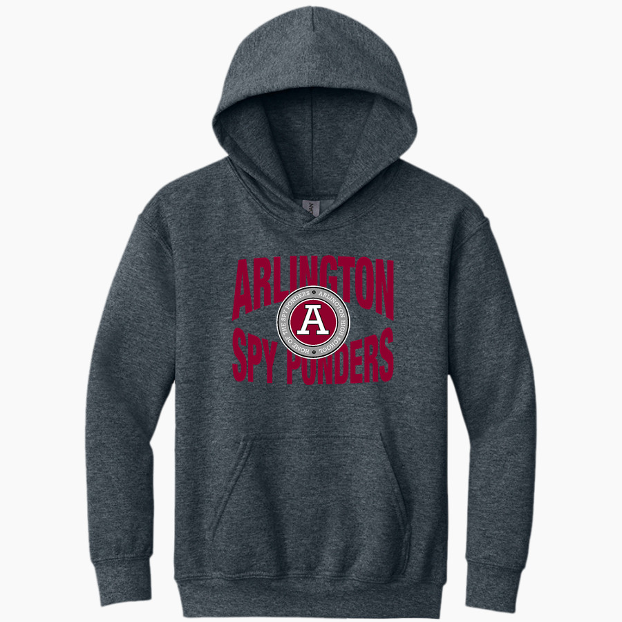 ARLINGTON HIGH SCHOOL SPY PONDERS Gildan Youth Heavy Blend Hoodie