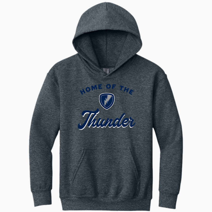Manhattan Christian Thunder <span class="pdp-name-mascot">Manhattan Christian Thunder</span> Gildan Youth Heavy Blend Hoodie