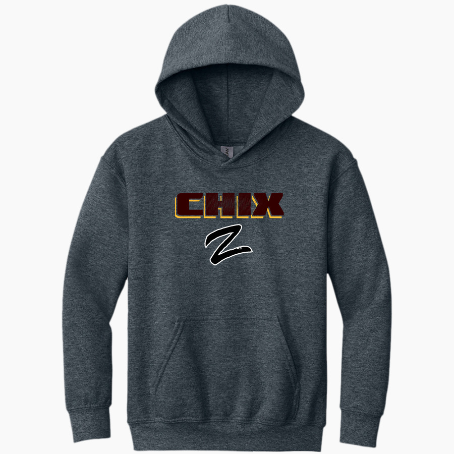 ZEELAND EAST HIGH SCHOOL CHIX <span class="pdp-name-mascot">ZEELAND EAST CHIX</span> Gildan Youth Heavy Blend Hoodie