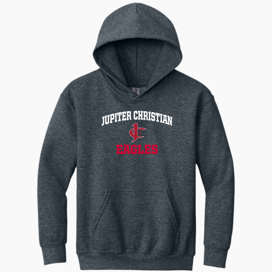 Jupiter Christian Eagles Gildan Youth Heavy Blend Hoodie