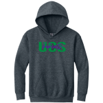 UCS Bobcats <span class="pdp-name-mascot">Underhill Central School Bobcats</span> Gildan Youth Heavy Blend Hoodie Front Thumbnail