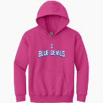 BROCKPORT BLUE DEVILS The Official Online Store <span class="pdp-name-mascot">BROCKPORT BLUE DEVILS</span> Gildan Youth Heavy Blend Hoodie Front Thumbnail