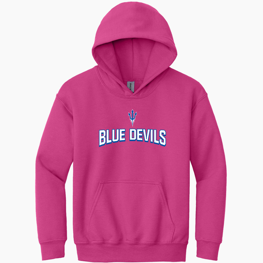 BROCKPORT BLUE DEVILS The Official Online Store <span class="pdp-name-mascot">BROCKPORT BLUE DEVILS</span> Gildan Youth Heavy Blend Hoodie