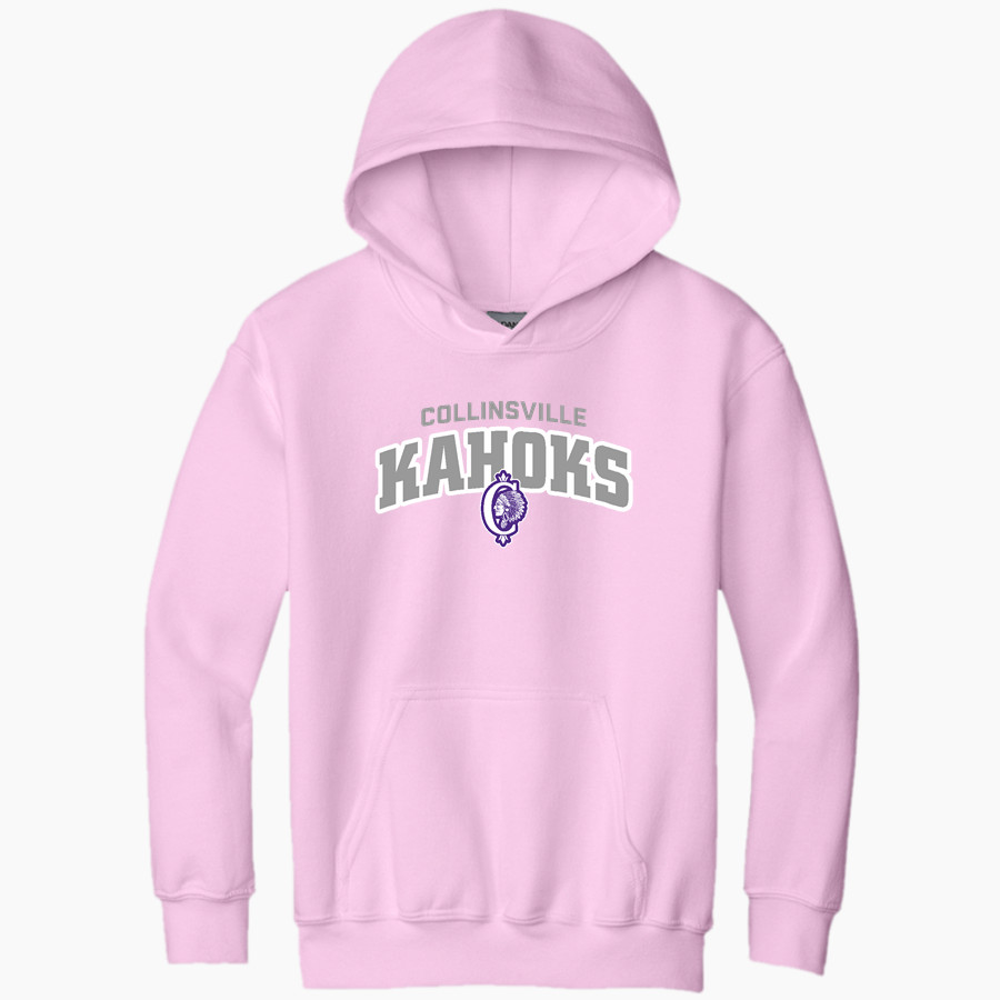 Collinsville Kahoks Gildan Youth Heavy Blend Hoodie