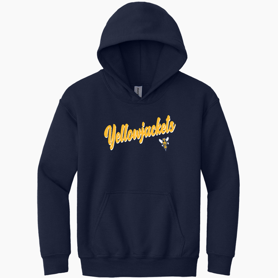 Rochester YellowJackets <span class="pdp-name-mascot">University of Rochester Athletics</span> Gildan Youth Heavy Blend Hoodie