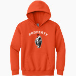 PRAIRIE CITY SCHOOL PANTHERS Gildan Youth Heavy Blend Hoodie Front Thumbnail