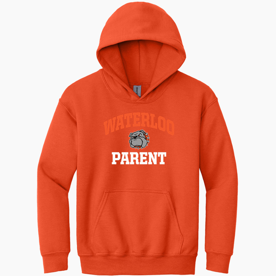WATERLOO HIGH SCHOOL BULLDOGS <span class="pdp-name-mascot">WATERLOO BULLDOGS</span> Gildan Youth Heavy Blend Hoodie