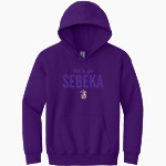 SEBEKA HIGH SCHOOL Trojans Online Store <span class="pdp-name-mascot">SEBEKA TROJANS</span> Gildan Youth Heavy Blend Hoodie Front Thumbnail