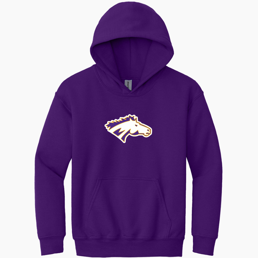 MEADOWBROOK ACADEMY MUSTANGS <span class="pdp-name-mascot">MEADOWBROOK MUSTANGS</span> Gildan Youth Heavy Blend Hoodie