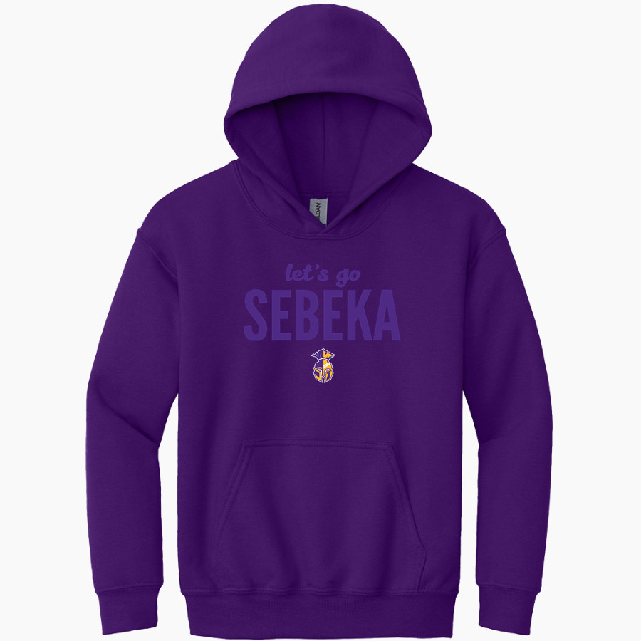 SEBEKA HIGH SCHOOL Trojans Online Store <span class="pdp-name-mascot">SEBEKA TROJANS</span> Gildan Youth Heavy Blend Hoodie