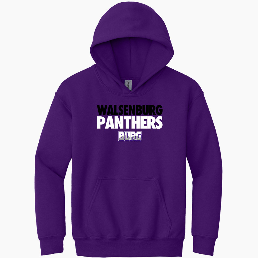 Walsenburg JR SR High School PANTHERS Gildan Youth Heavy Blend Hoodie