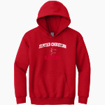 Jupiter Christian Eagles Gildan Youth Heavy Blend Hoodie Front Thumbnail