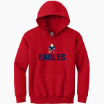 Oswalt Eagles Gildan Youth Heavy Blend Hoodie Front Thumbnail