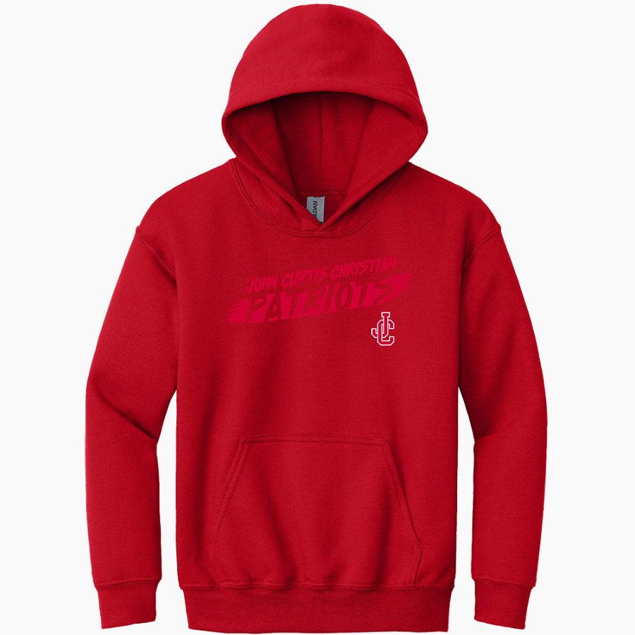 JOHN CURTIS CHRISTIAN HIGH SCHOOL PATRIOTS <span class="pdp-name-mascot">JOHN CURTIS CHRISTIAN PATRIOTS</span> Gildan Youth Heavy Blend Hoodie