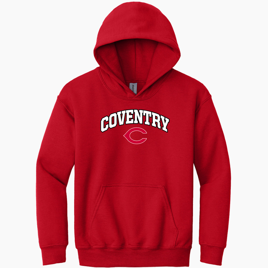 COVENTRY HIGH SCHOOL ONLINE STORE <span class="pdp-name-mascot">COVENTRY ELEPHANTS</span> Gildan Youth Heavy Blend Hoodie