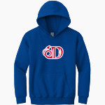 DOWNSVILLE HIGH SCHOOL DEMONS Gildan Youth Heavy Blend Hoodie Front Thumbnail
