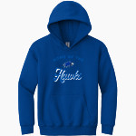 Hartwick Hawks Gildan Youth Heavy Blend Hoodie Front Thumbnail