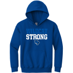 WHITE PLAINS HIGH SCHOOL WILDCATS <span class="pdp-name-mascot">WHITE PLAINS WILDCATS</span> Gildan Youth Heavy Blend Hoodie Front Thumbnail