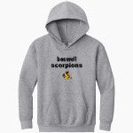 BOSWELL HIGH SCHOOL SCORPIONS Gildan Youth Heavy Blend Hoodie Front Thumbnail