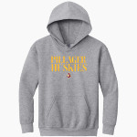 PILLAGER HIGH SCHOOL HUSKIES <span class="pdp-name-mascot">PILLAGER HUSKIES</span> Gildan Youth Heavy Blend Hoodie Front Thumbnail