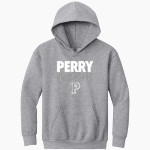 PERRY HIGH SCHOOL MAROONS Gildan Youth Heavy Blend Hoodie Front Thumbnail